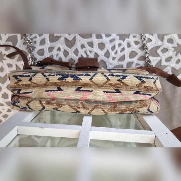 💥SALE💥AZTEC Pattern Cross Body Purse, Brown, Pink, Beige, Cream, Black - Picture 5 of 8
